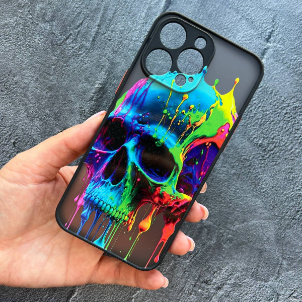Чохол для iPhone 14 Pro Max яскравий череп