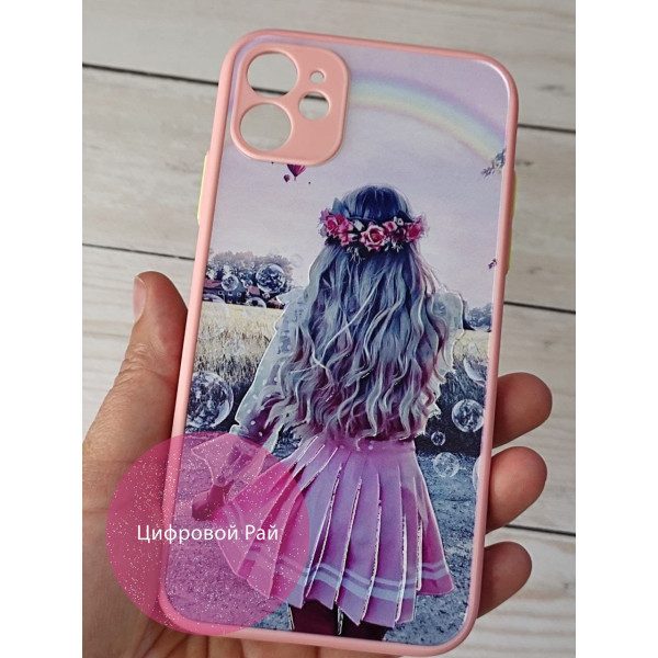 Чохол для IPhone 11 дівчинка у вінку