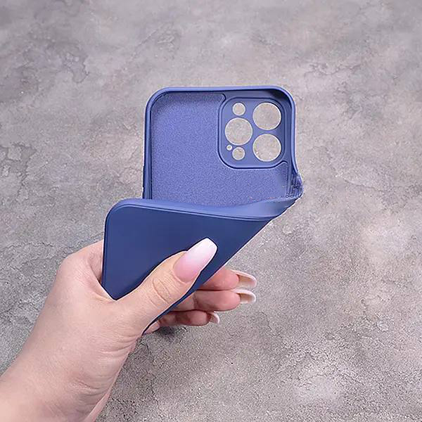 Однотонний чохол для iPhone 12 Pro Max з soft-touch покриттям і мікрофіброю всередині