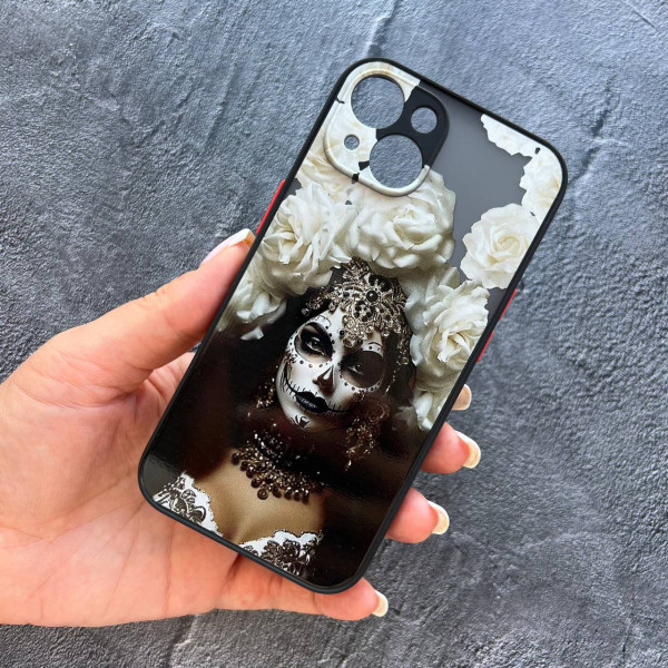 Чохол для iPhone 14 Санта-Муерте чорна
