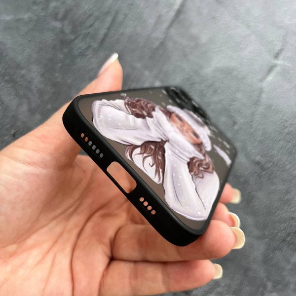 Чехол для iPhone 16 Pro с защитой камеры новогодний зимнее дыхание