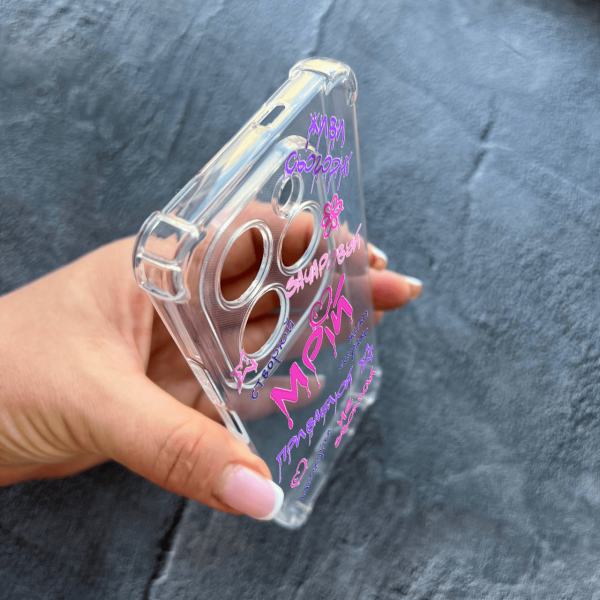 Чохол для Infinix Hot 40 / Hot 40 Pro з захистом камери з написами мрій