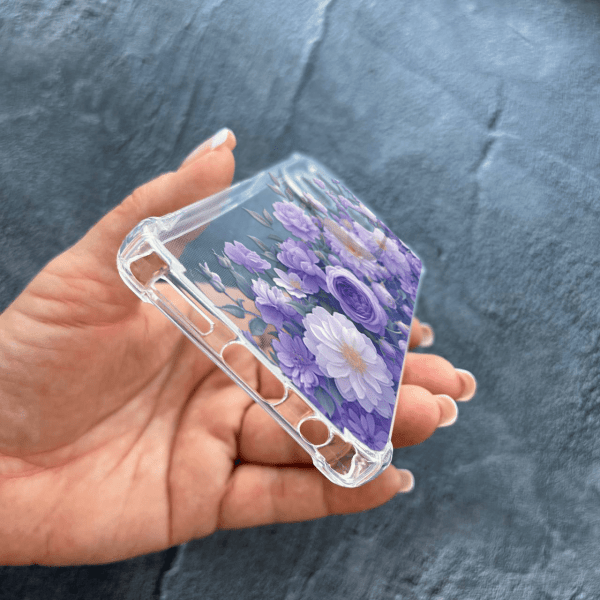 Чехол для Infinix Hot 40 / Hot 40 Pro с защитой камеры с защитой камеры с цветами лавандовые пионы нежные