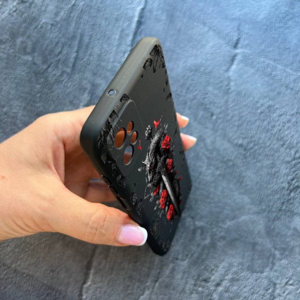Чехол для Motorola G32 дракон с мечом