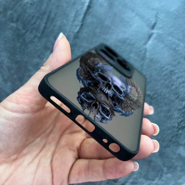 Чехол для Tecno Spark 20C / Tecno Spark GO 2024 череп с крыльями