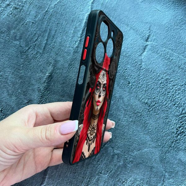 Чохол для Tecno Spark 20C / Tecno Spark GO 2024 Санта-Муерте у трояндах