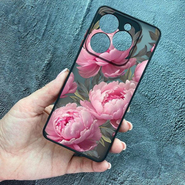 Чохол для Tecno Spark 20C / Tecno Spark GO 2024 півонії крупні