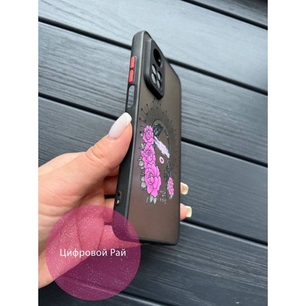 Чехол для Xiaomi Mi 10T / 10T Pro девочка с цветами арт