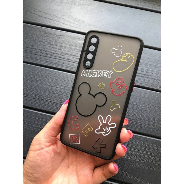 Чехол для Xiaomi Mi 9 Микки Маус с черным бортиком