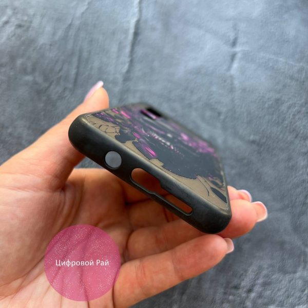 Чехол для Xiaomi Mi Note 10 / Note 10 Pro / Mi CC9 Pro череп фиолетовые листья