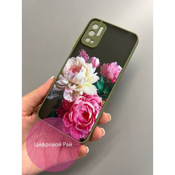 Чохол для Xiaomi Redmi Note 10 5G / Poco M3 Pro 5G півонії класичні