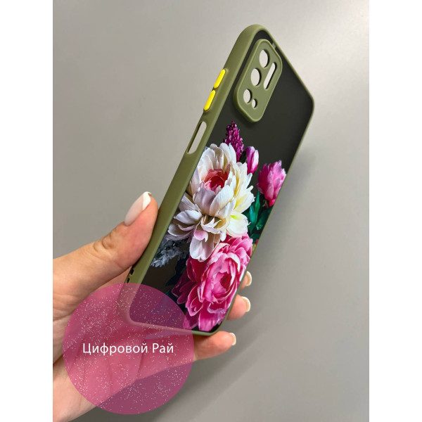 Чехол для Xiaomi Redmi Note 10 5G / Poco M3 Pro 5G пионы классические