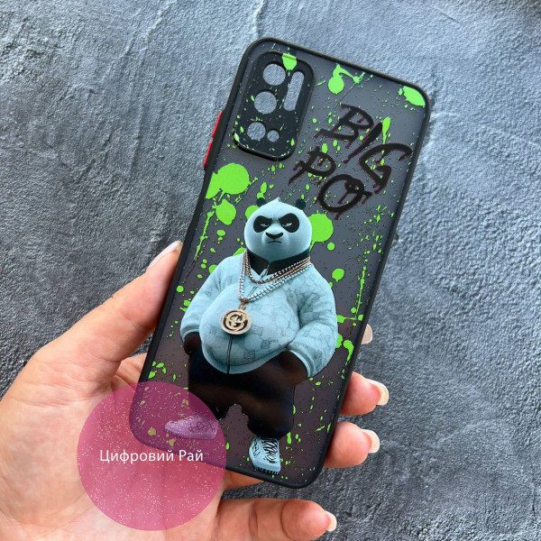 Чохол для Xiaomi Redmi Note 10 5G / Poco M3 Pro 5G панда Big Po