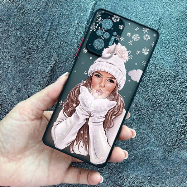 Чохол для Xiaomi Redmi Note 10 Pro з захистом камери новорічний зимовий подих