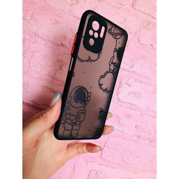 Чехол для Xiaomi Redmi Note 10 4G / Note 10s / Xiaomi Poco M5s космонавт black