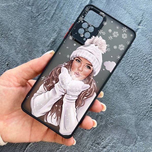 Чехол для Xiaomi Redmi Note 11 / Note 11s с защитой камеры новогодний зимнее дыхание