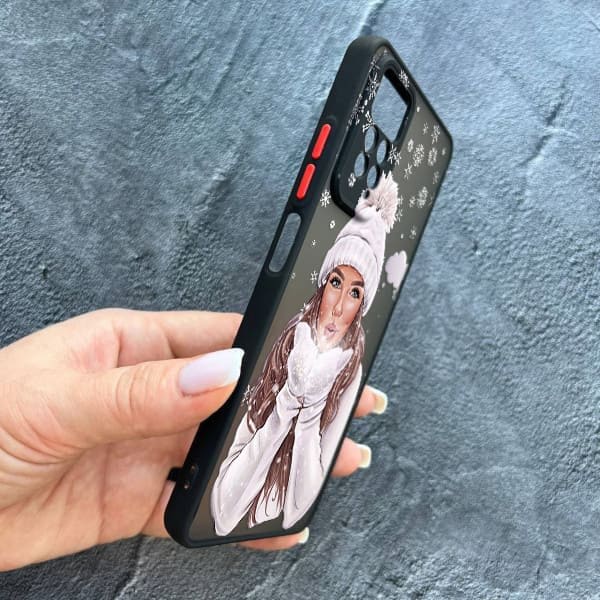 Чехол для Xiaomi Redmi Note 11 / Note 11s с защитой камеры новогодний зимнее дыхание