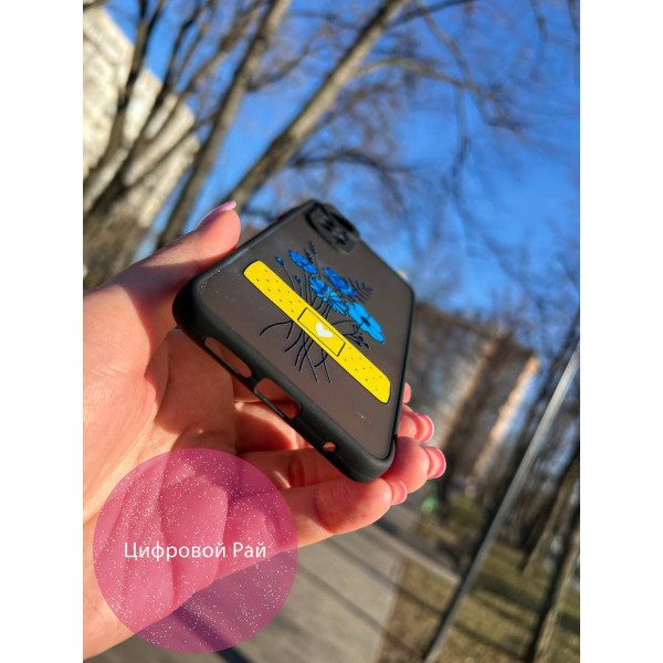Чехол для Xiaomi Redmi Note 11 / Note 11s цветы и пластырь