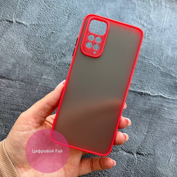 Чехол для Xiaomi Redmi Note 11 / Note 11s матовый пластик без дизайна