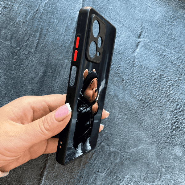 Чехол для Xiaomi Redmi Note 12 Pro Plus 5G с защитой камеры с мишкой Винни