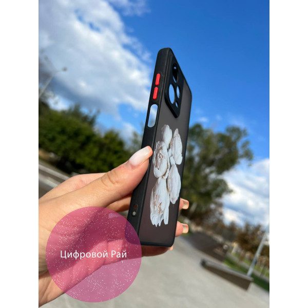 Чохол для Xiaomi Redmi Note 12 Pro 5G білі півонії