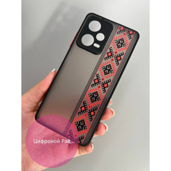 Чехол для Xiaomi Redmi Note 12 Pro 5G патриотический вышиванка украинский