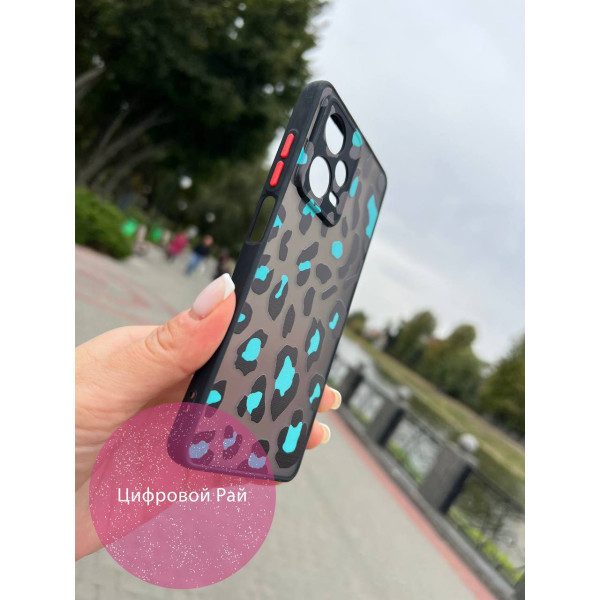Чехол для Xiaomi Redmi Note 12 Pro 5G леопард мятный