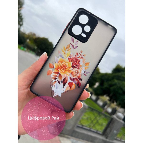 Чохол для Xiaomi Redmi Note 12 Pro 5G осінній букет абстракція