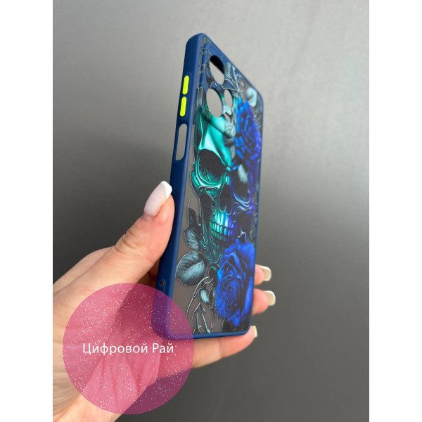 Чохол для Xiaomi Redmi Note 12 Pro 5G череп синій 