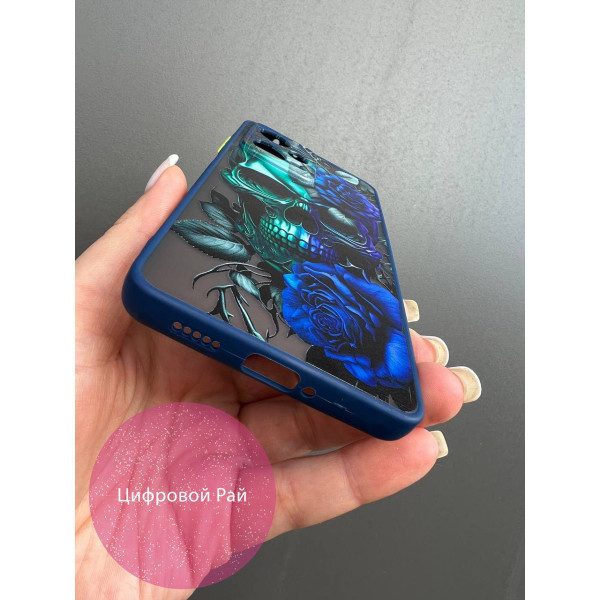 Чохол для Xiaomi Redmi Note 12 Pro 5G череп синій 
