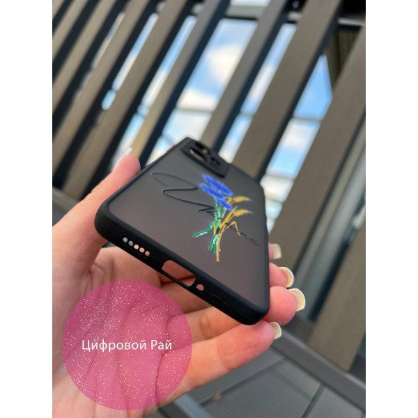 Чехол для Xiaomi Redmi Note 12 Pro 5G патриотический с волошкой