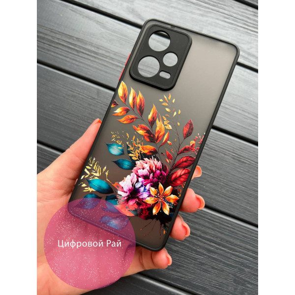 Чехол для Xiaomi Redmi Note 12 Pro Plus осенние цветы