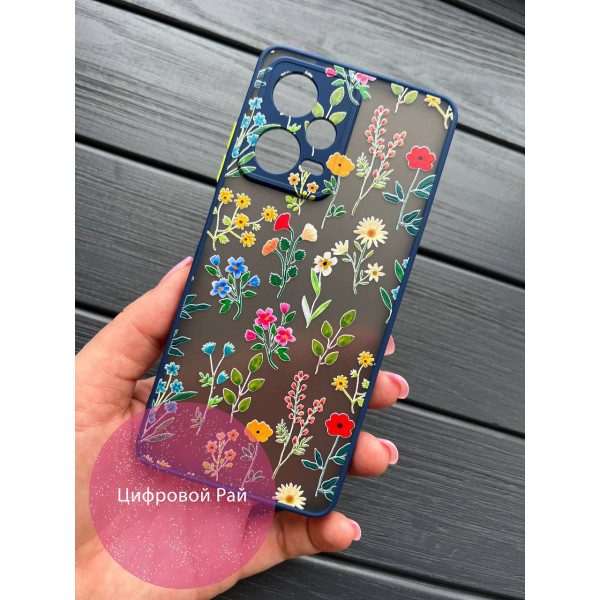 Чохол для Xiaomi Redmi Note 12 Pro 5G квіти різнокольорові
