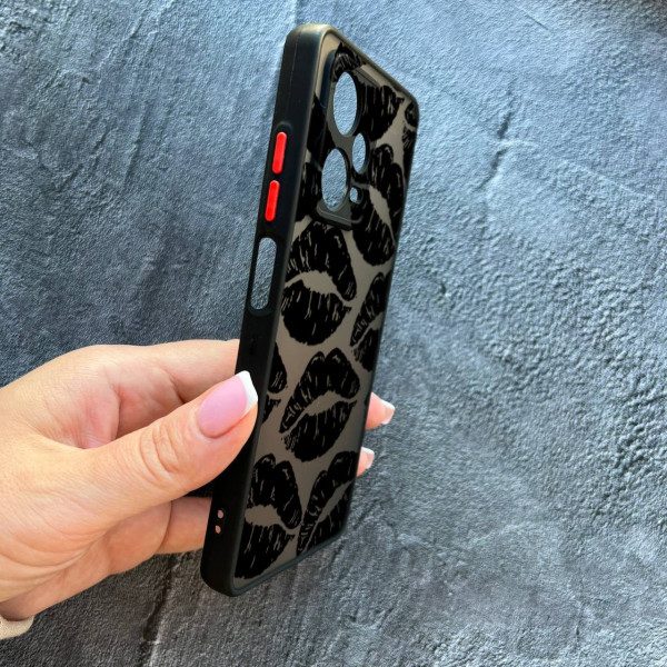 Чехол для Xiaomi Redmi Note 12 Pro Plus черные губы