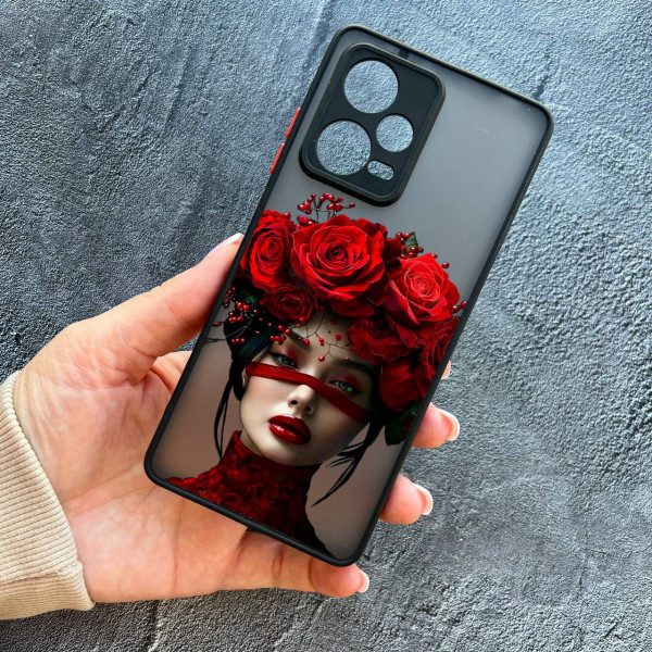 Чехол для Xiaomi Redmi Note 12 Pro Plus девочка с лентой
