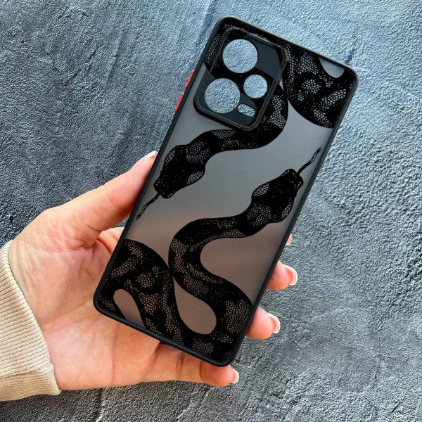 Чохол для Xiaomi Redmi Note 12 Pro Plus змія чорна