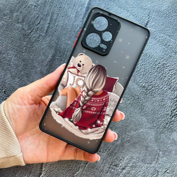 Чехол для Xiaomi Redmi Note 12 Pro Plus девочка новогодний