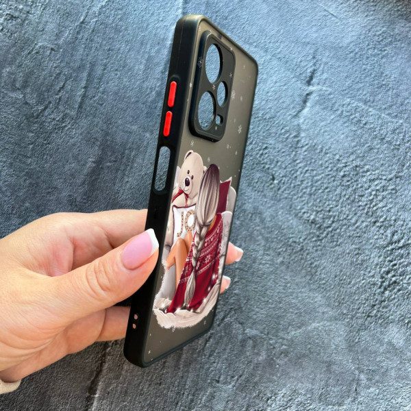 Чехол для Xiaomi Redmi Note 12 Pro Plus девочка новогодний