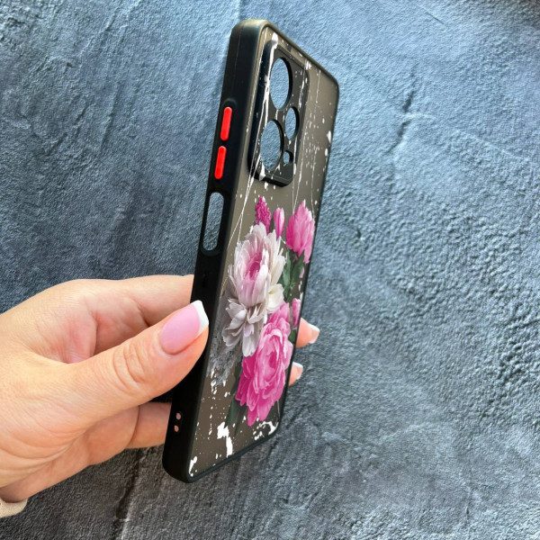 Чехол для Xiaomi Redmi Note 12 Pro Plus пионы классические