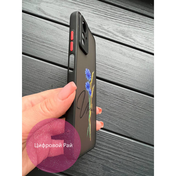 Чохол для Xiaomi Redmi Note 12S патріотичний з волошкою