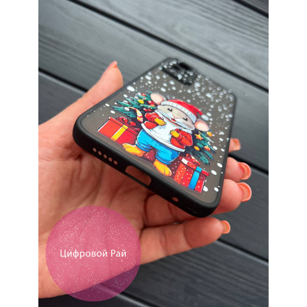 Чохол для Xiaomi Redmi Note 12S новорічний з мишкою