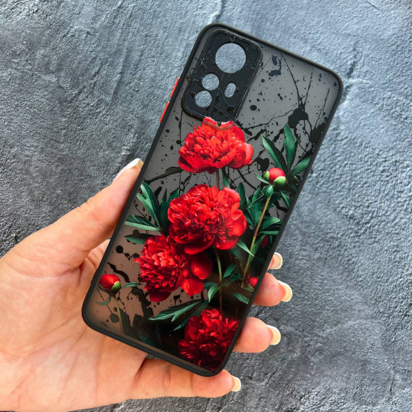 Чохол для Xiaomi Redmi Note 12S червоні півонії