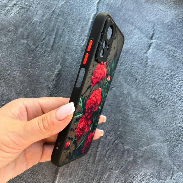 Чохол для Xiaomi Redmi Note 12S червоні півонії