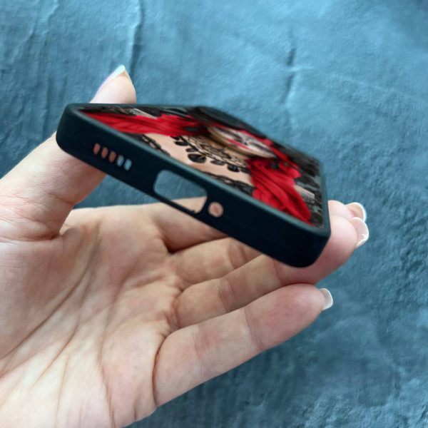 Чехол для Xiaomi Redmi Note 13 Pro Plus Санта-Муэрте в розах