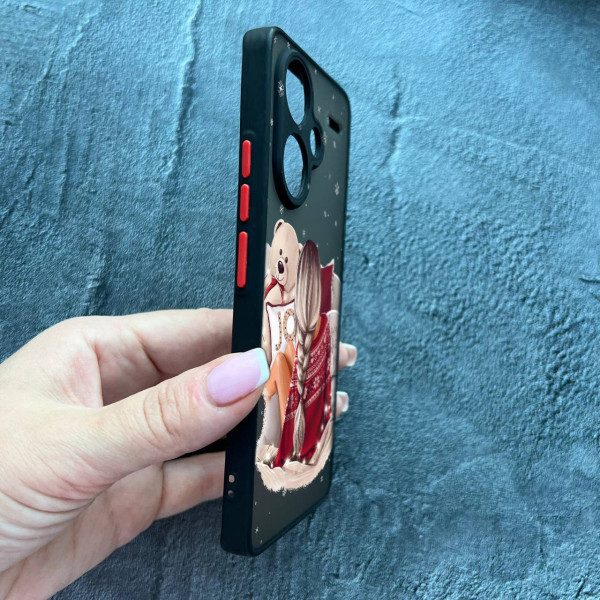 Чехол для Xiaomi Redmi Note 13 Pro Plus новогодний девочка