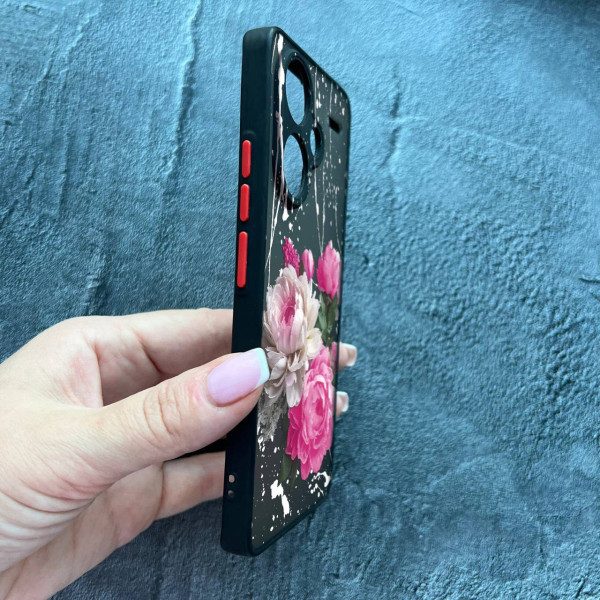 Чехол для Xiaomi Redmi Note 13 Pro Plus пионы классические