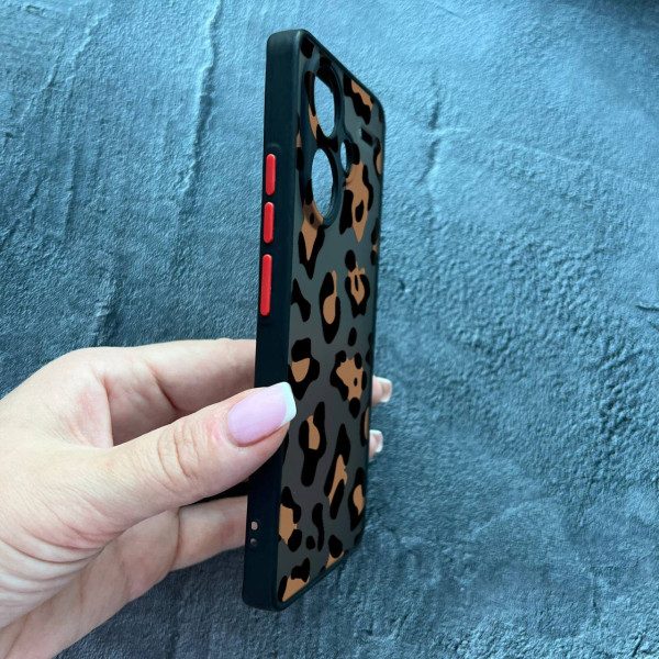 Чехол для Xiaomi Redmi Note 13 Pro Plus леопард шоколадный