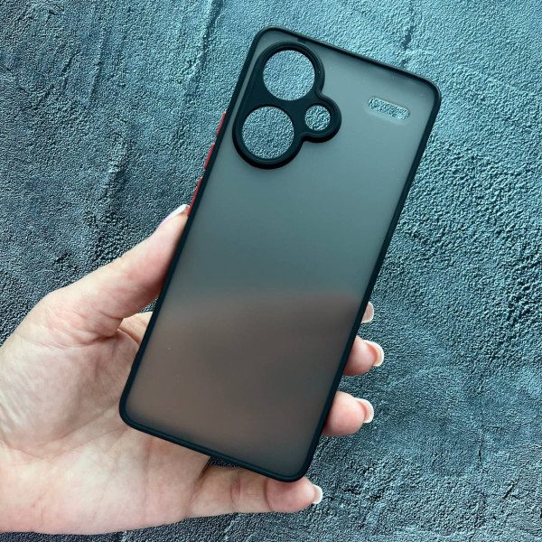 Чехол для Xiaomi Redmi Note 13 Pro Plus матовый пластик без дизайна