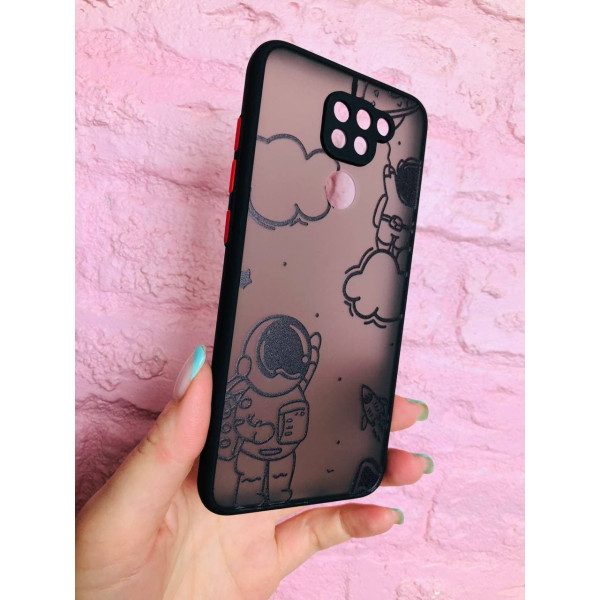 Чохол для Xiaomi Redmi Note 9 / Redmi 10X космонавт black