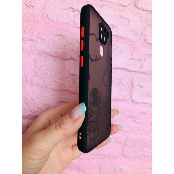 Чохол для Xiaomi Redmi Note 9 / Redmi 10X космонавт black